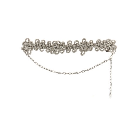 kara crystal knot belt