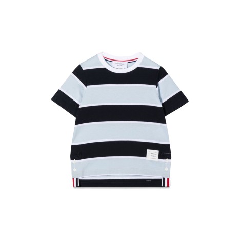 thom browne short sleeve rugby stripe t-shirt