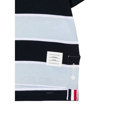 thom browne short sleeve rugby stripe t-shirt