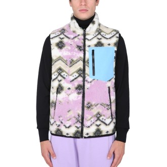 msgm fleece sherpa vest