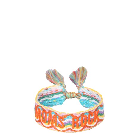 label k braided fabric bracelet