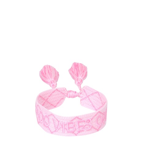 label k braided fabric bracelet