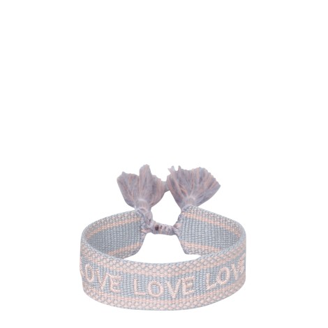 label k braided fabric bracelet