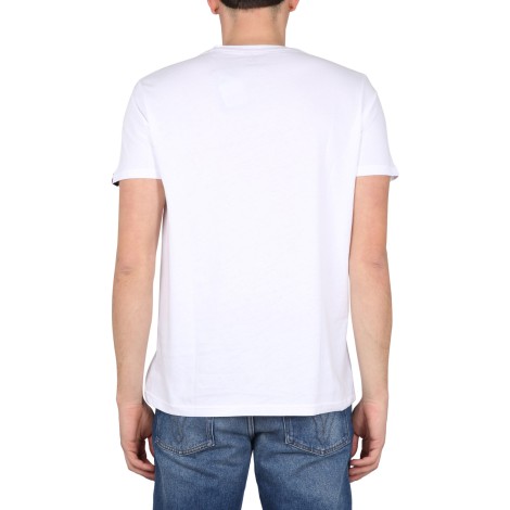 alpha industries logo print t-shirt