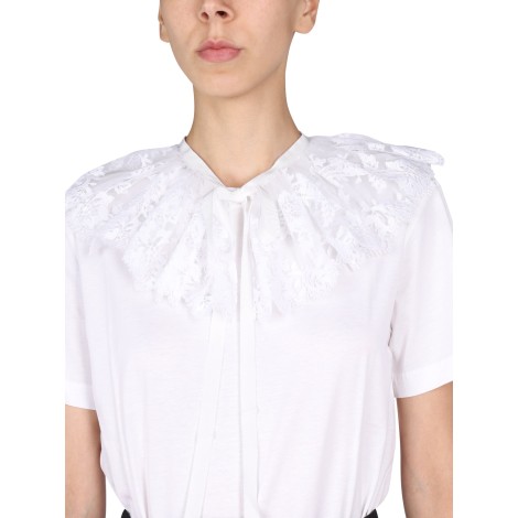 patou lace embroidery t-shirt 