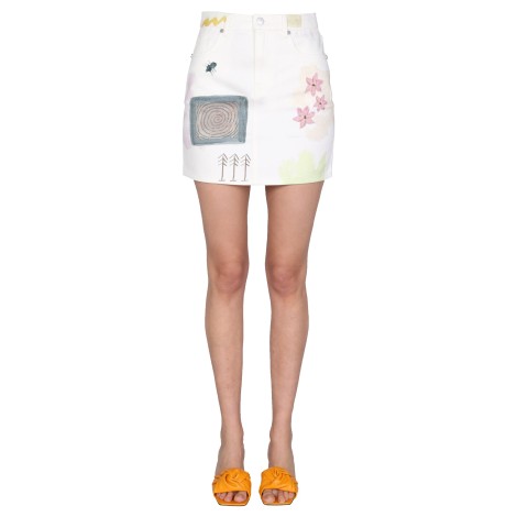 mcq mini straight skirt