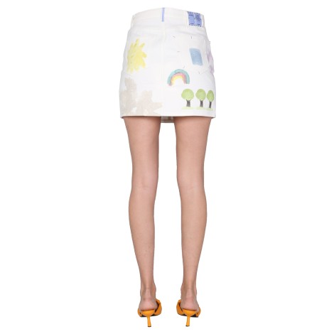 mcq mini straight skirt