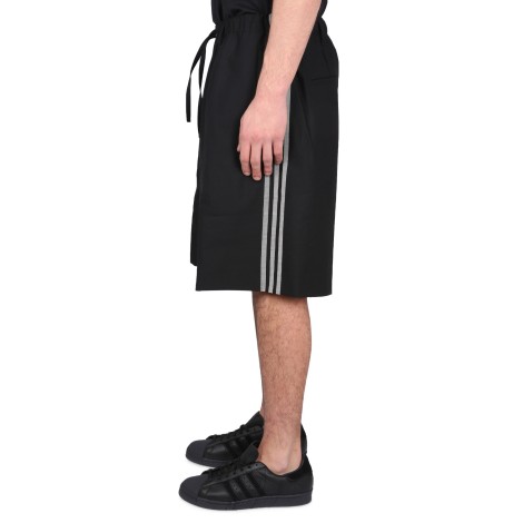 y - 3 bermuda shorts with side bands