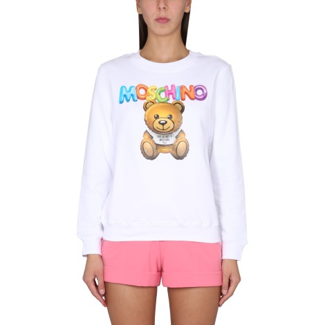 moschino teddy bear sweatshirt