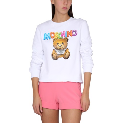 moschino teddy bear sweatshirt