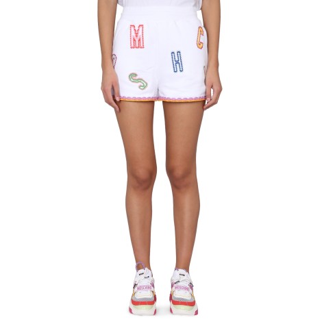 moschino bermuda with logo