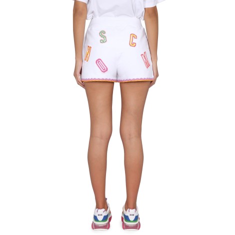 moschino bermuda with logo