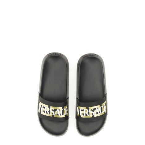 versace sandal with logo