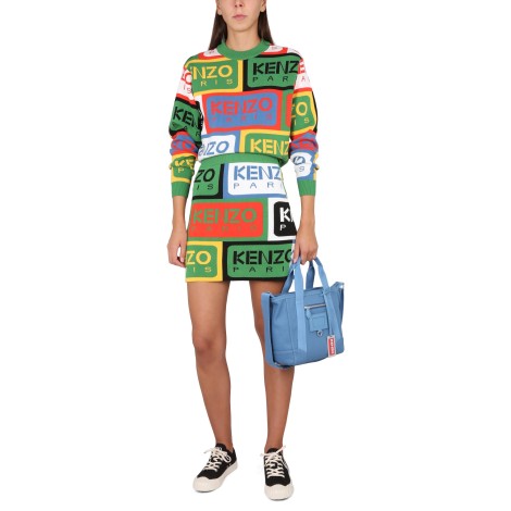 kenzo kenzo labels miniskirt