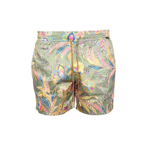 etro boxer swimsuit with print