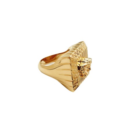 versace square medusa ring