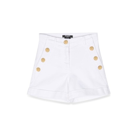 balmain bermuda shorts buttons