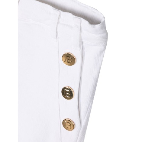 balmain bermuda shorts buttons