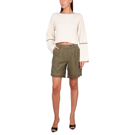 helmut lang short transparent