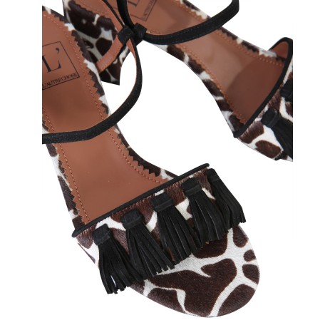 l'autre chose sandals with animal print