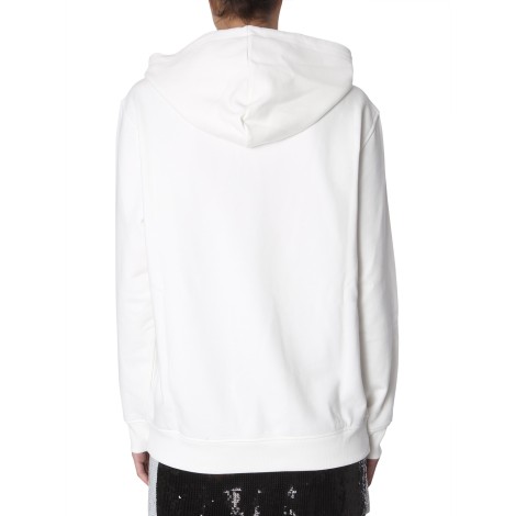 moschino hooded sweatshirt