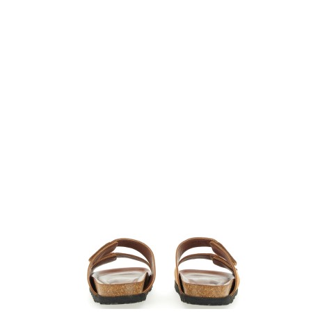 palm angels leather sandal