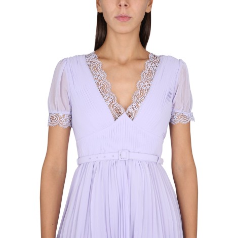 self-portrait plisse dress