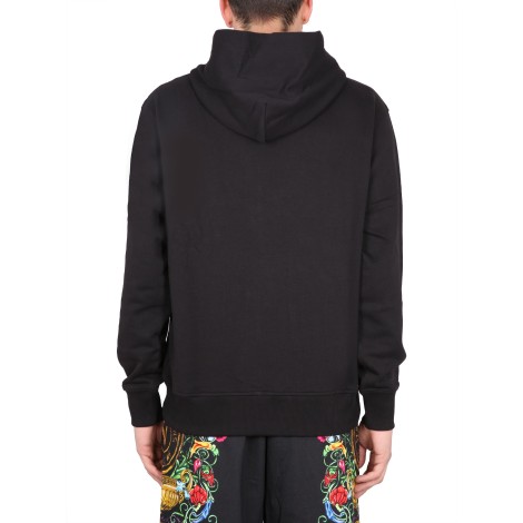 versace jeans couture sweatshirt with logo print