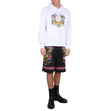 versace jeans couture sweatshirt with logo print