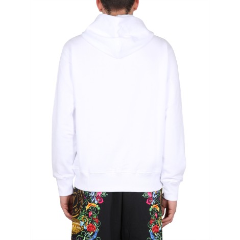 versace jeans couture sweatshirt with logo print