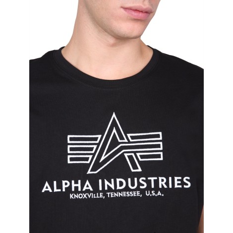 alpha industries t-shirt with embroidered logo