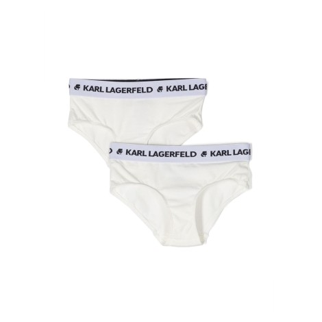 karl lagerfeld set of 2 logoed elastic briefs