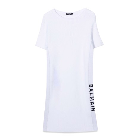 balmain logo dress