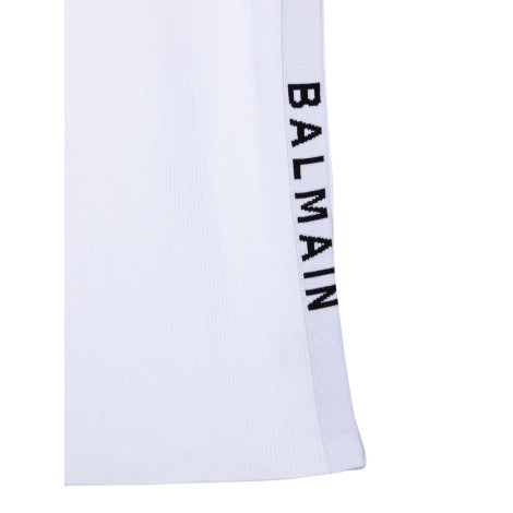 balmain logo dress