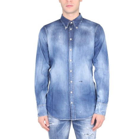 dsquared easy slim 70's shirt