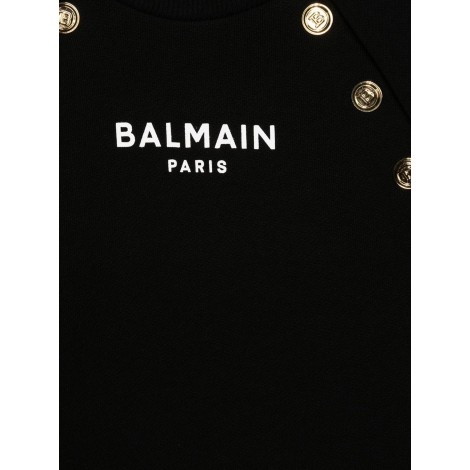 balmain gold buttons dress