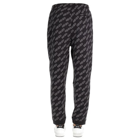 kenzo jogging pants with monogram logo