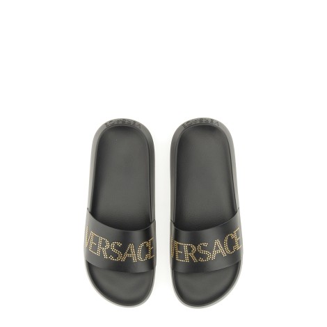 versace sandal with logo