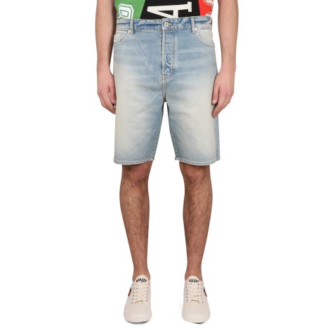 kenzo denim bermuda shorts