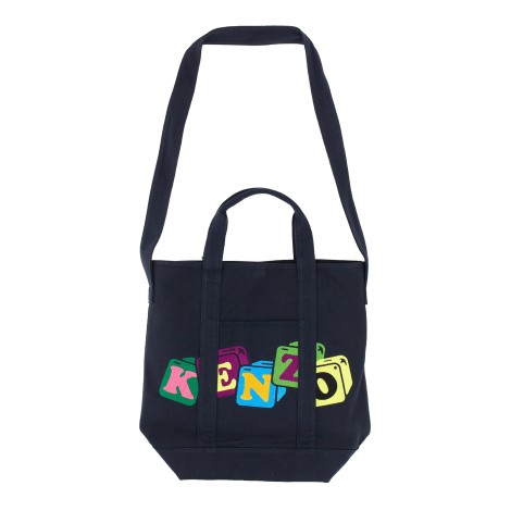 kenzo boke blocks tote bag