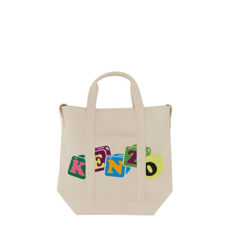 kenzo boke blocks tote bag