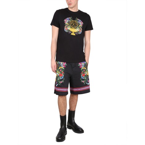 versace jeans couture bermuda shorts with print