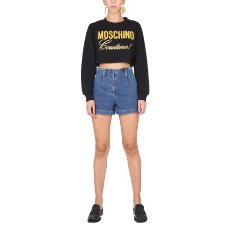 moschino sweatshirt with logo