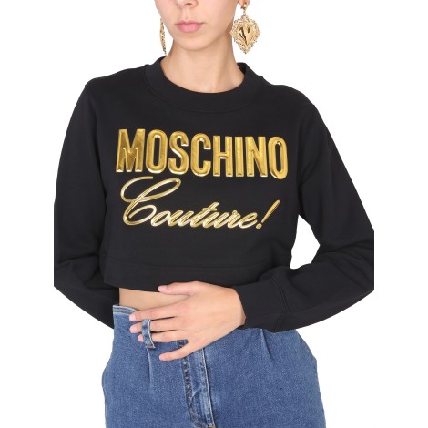 moschino sweatshirt with logo