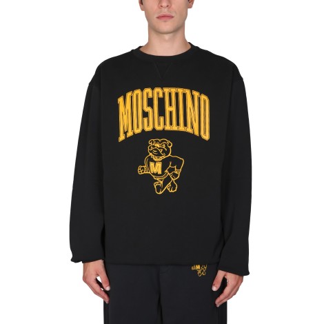 moschino sweatshirt with logo print