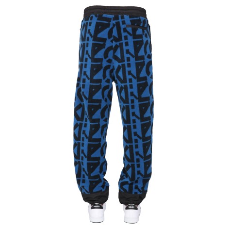 kenzo jogging pants with monogram logo