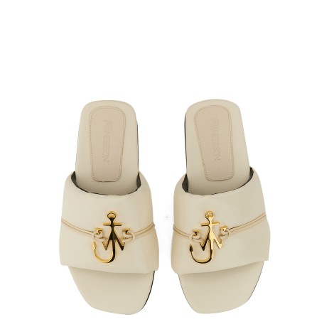 jw anderson slide sandal with logo