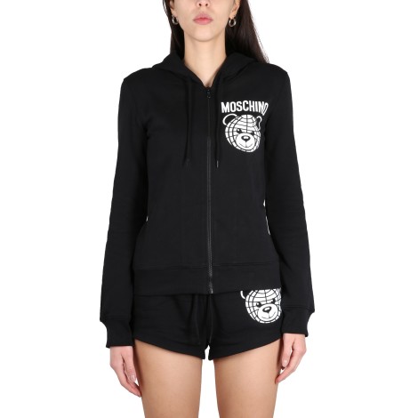 moschino zip sweatshirt.