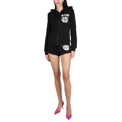 moschino zip sweatshirt.