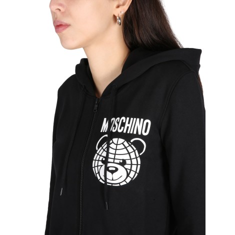 moschino zip sweatshirt.